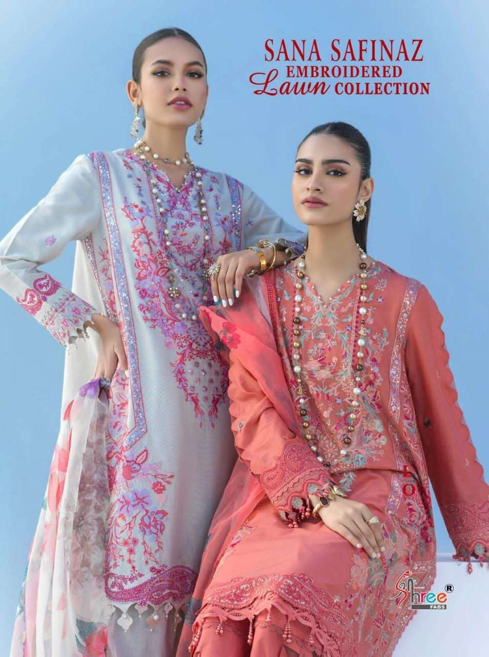 Shree Fabs Sana Safinaz Embroidered Lawn Collection 